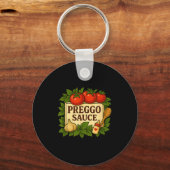 Preggo Sauce Costume Funny Pregnancy Announcement Sleutelhanger (Voorkant)