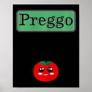 Preggo Sauce Grappig Zwangerschap Halloween Kostuu Poster