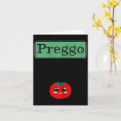 Preggo Sauce Grappige Zwangerschaps Halloween Kost Kaart (Gele Bloem)