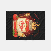 Preggo Sauce Pasta Pregnancy Announcement Funny 67 Fleece Deken (Voorkant (Horizontaal))