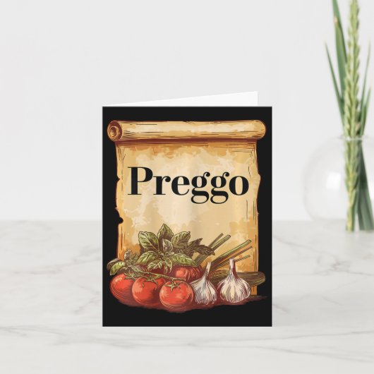 Preggo Sauce Schattigee Preggers Kostuum Zwangersc Kaart (Voorkant)