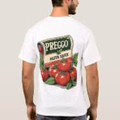 Preggo Saus Kostuum Zwangerschapsaankondiging Preg T-shirt (Achterkant)