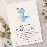 Preggosaurus Schattige Funny Dinosaur Baby Boy Sho Kaart<br><div class="desc">Maak je klaar voor een dino-mijt baby shower! Deze hilarische uitnodigingen zijn voorzien van een zwangere blauwe dinosaurus tegen een speelse eierschaalachtergrond - perfect voor een leuk en onvergetelijk feest! Personaliseer het om aan uw behoeften te voldoen. Overeenkomende items in onze winkel voor een compleet feestthema. Hoesje pagina mock-up geleverd...</div>