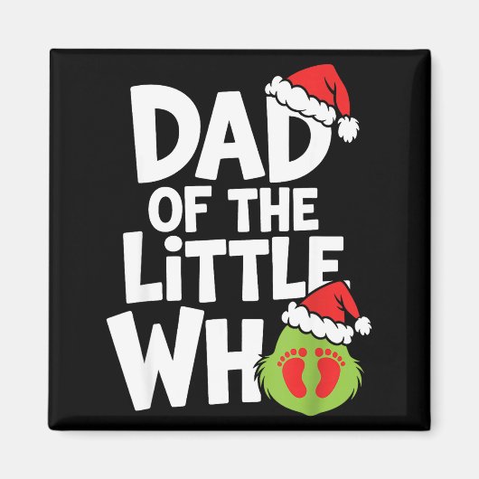 Pregnancy Announcemen Dad Of The Little Who Magneet (Voorkant)