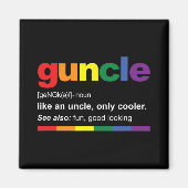 Pregnancy Announcemen For Gay Uncle New Uncle  Magneet (Voorkant)