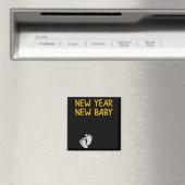 Pregnancy Announcemen - New Year New Baby  Magneet (Insitu (Vaatwasser))