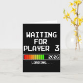 Pregnancy Announcement 2026 Waiting For Player 3 D Kaart (Gele Bloem)