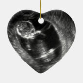 Pregnancy Announcement Custom Grandma Aunt Gift Keramisch Ornament (Achterkant)