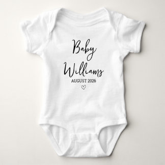 Pregnancy Announcement Custom Reveal  Romper