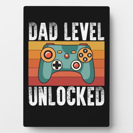 Pregnancy Announcement Dad Level Unlocked New Dad Fotoplaat (voorkant)