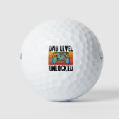Pregnancy Announcement Dad Level Unlocked New Dad Golfballen (Voorkant)