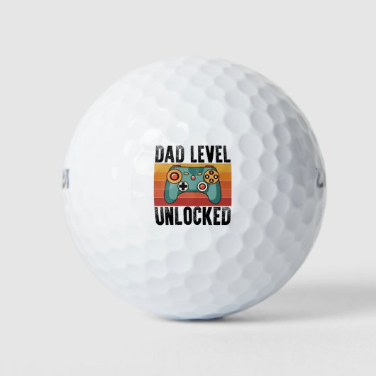 Pregnancy Announcement Dad Level Unlocked New Dad Golfballen (Voorkant)