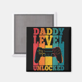 Pregnancy Announcement Dad Level Unlocked New Dadd Magneet (Voorkant / Achterkant)