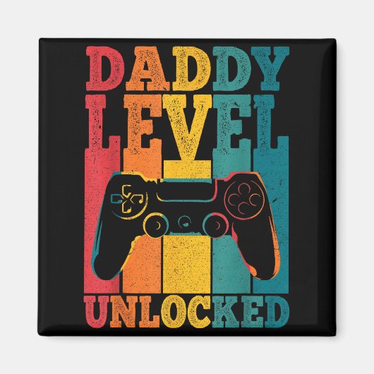 Pregnancy Announcement Dad Level Unlocked New Dadd Magneet (Voorkant)