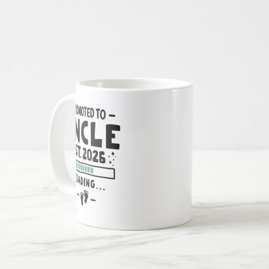 Pregnancy Announcement For Family Promoted To Uncl Koffiemok (Voorkant links)