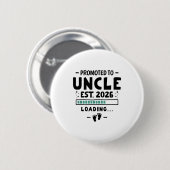 Pregnancy Announcement For Family Promoted To Uncl Ronde Button 5,7 Cm (Voorkant /achterkant)