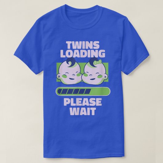 Pregnancy Announcement For Twins T-Shirt (Design voorkant)