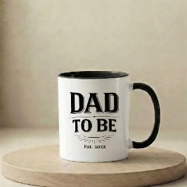 Pregnancy Announcement Gift Dad To Be Mug Mok