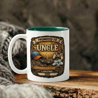 Pregnancy Announcement Gift for Uncle Tweekleurige Koffiemok