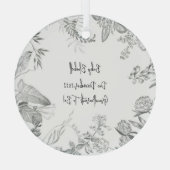 Pregnancy Announcement Grandparents Due Date Glas Ornament (Achterkant)