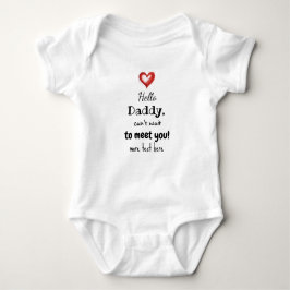Pregnancy Announcement Idea for Dad, Custom Text  Romper