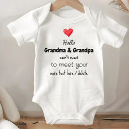 Pregnancy Announcement Idea, Future Grandparents,  Romper