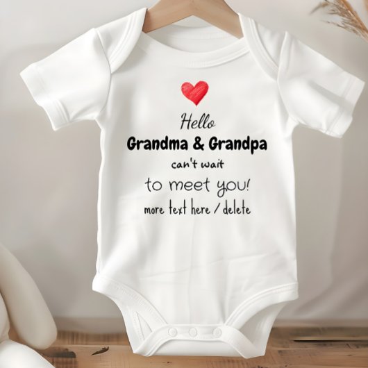 Pregnancy Announcement Idea, Future Grandparents, Romper