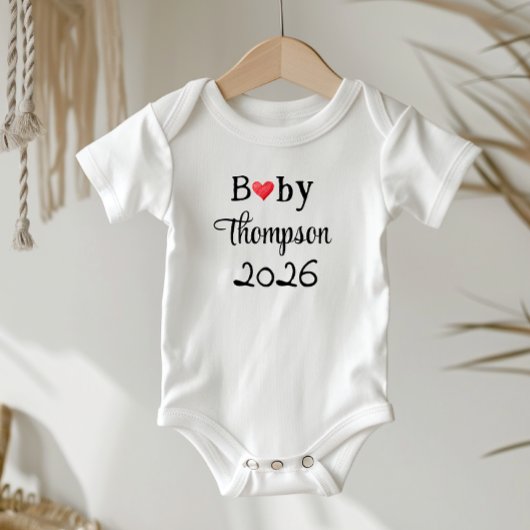 Pregnancy Announcement Idea, Personalized w. Name, Romper