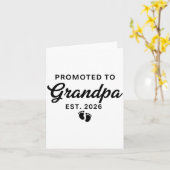 Pregnancy Announcement New Grandpa Promoted To Gra Kaart (Gele Bloem)