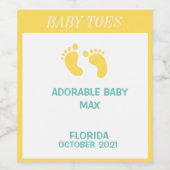 Pregnancy Announcement Personalized Wine Label Wijn Etiket (Enkel label)