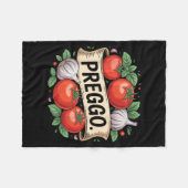 Pregnancy Announcement Prego Pasta Sauce Funny Pre Fleece Deken (Voorkant (Horizontaal))