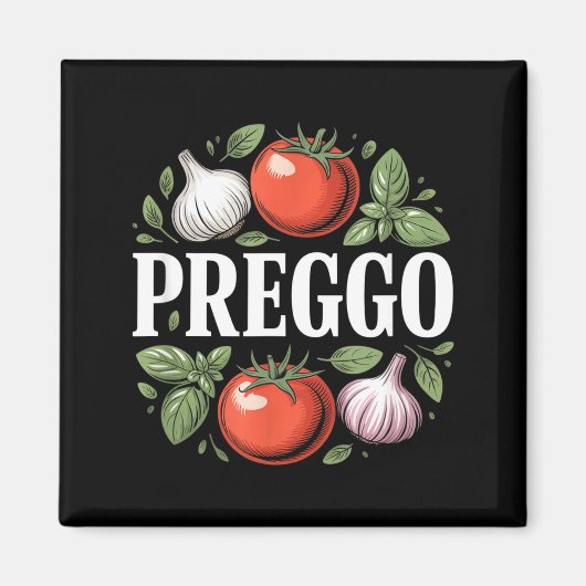 Pregnancy Announcement Prego Pasta Sauce Funny Pre Magneet (Voorkant)
