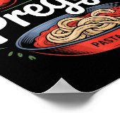 Pregnancy Announcement Prego Pasta Sauce Funny Pre Poster (Hoek)