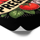 Pregnancy Announcement Prego Pasta Sauce Funny Pre Poster (Hoek)