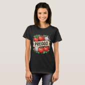 Pregnancy Announcement Prego Pasta Sauce Funny Pre T-shirt (Voorkant volledig)