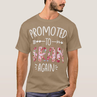Pregnancy Announcement Soon To Be Gran Again Flora T-shirt