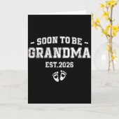 Pregnancy Announcement Soon To Be Grandma 2026  Kaart (Gele Bloem)
