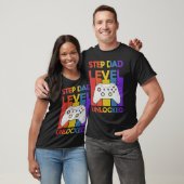Pregnancy Announcement Step Dad Level Unlocked Soo T-shirt (Unisex)