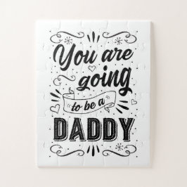 Pregnancy Announcement to Husband Black and White Legpuzzel