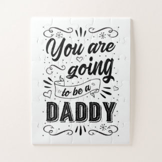 Pregnancy Announcement to Husband Black and White Legpuzzel