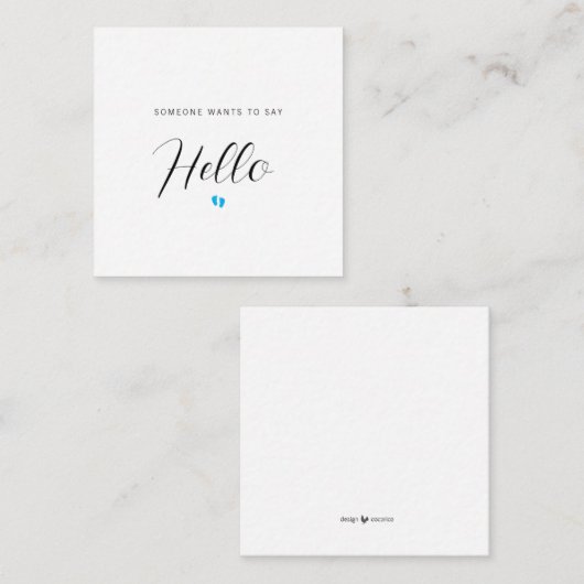 PREGNANCY ANNOUNCTION Baby Informatiekaartje (Voorkant / Achterkant)