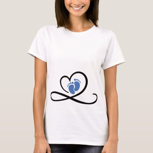 Pregnancy baby boy t-shirt (Voorkant)