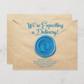 Pregnancy Flat Announcement Card Aankondiging (Voorkant / Achterkant)