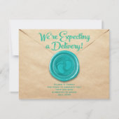 Pregnancy Flat Announcement Card Aankondiging (Voorkant)