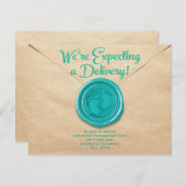 Pregnancy Flat Announcement Card Aankondiging (Voorkant / Achterkant)