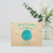 Pregnancy Flat Announcement Card Aankondiging (Staand voorkant)