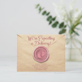 Pregnancy Flat Announcement Card Aankondiging (Staand voorkant)