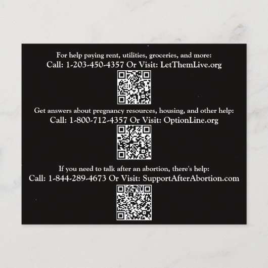 Pregnancy help and after abortion flyer (Achterkant)