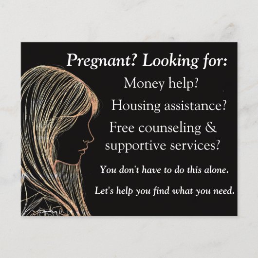 Pregnancy help and after abortion flyer (Voorkant)
