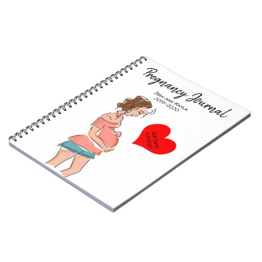 Pregnancy Journal aanpassen Notitieboek (Linkerzijde)